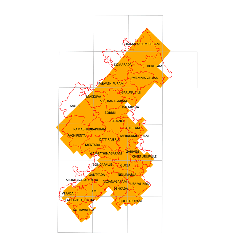 Storm surge inundation map for cyclone with wind speed